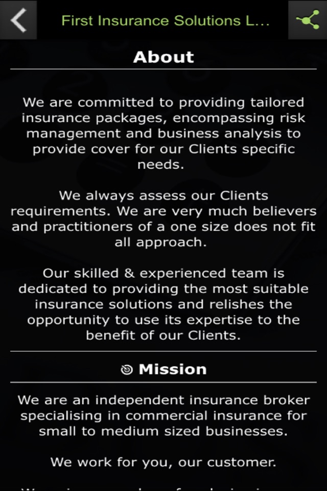 First Insurance Solutions Ltd screenshot 2