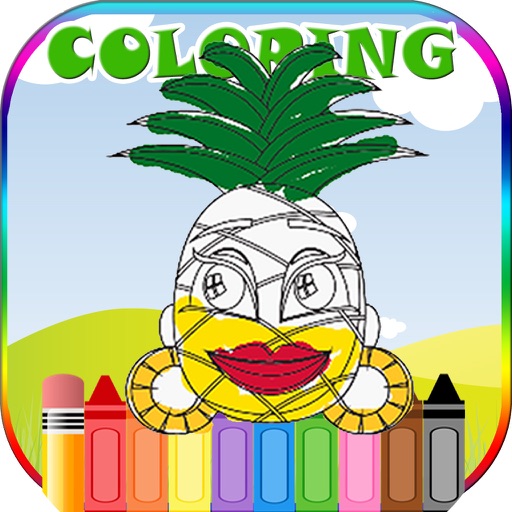 Vegetables and Fruits coloring iOS App