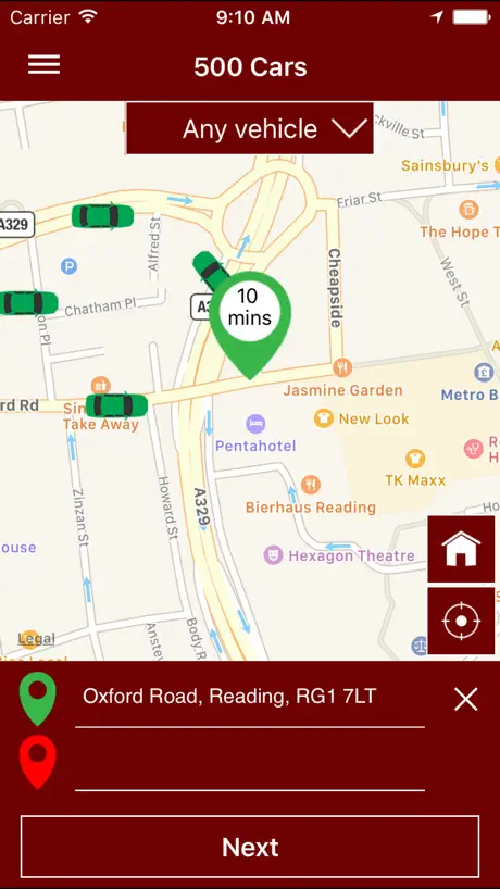 500 Cars Reading Taxi