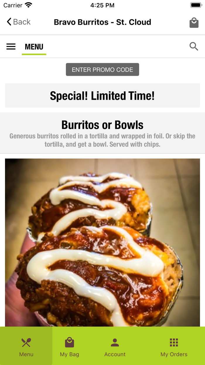 Bravo Burritos App