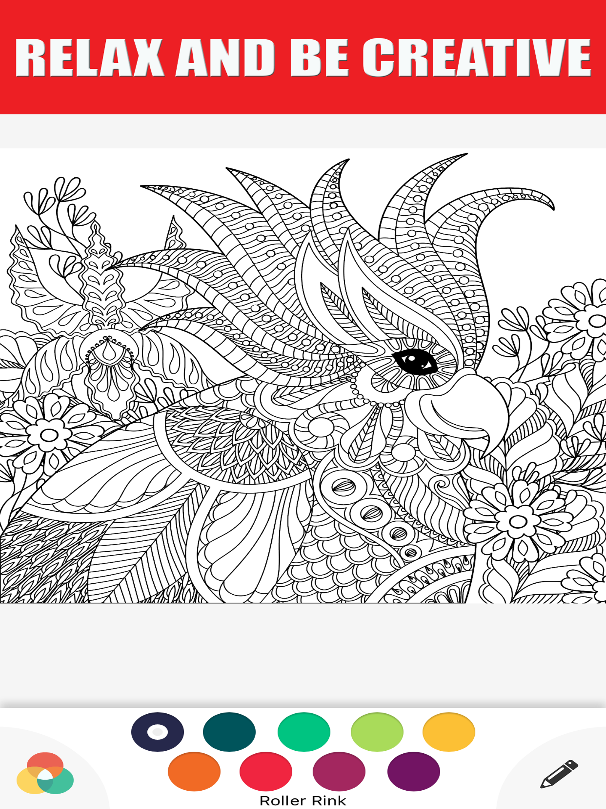 Adults Coloring Book Color Therapy for Anti-Stress screenshot 7