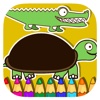 Kids Coloring Page Games Crocodile And Turtle