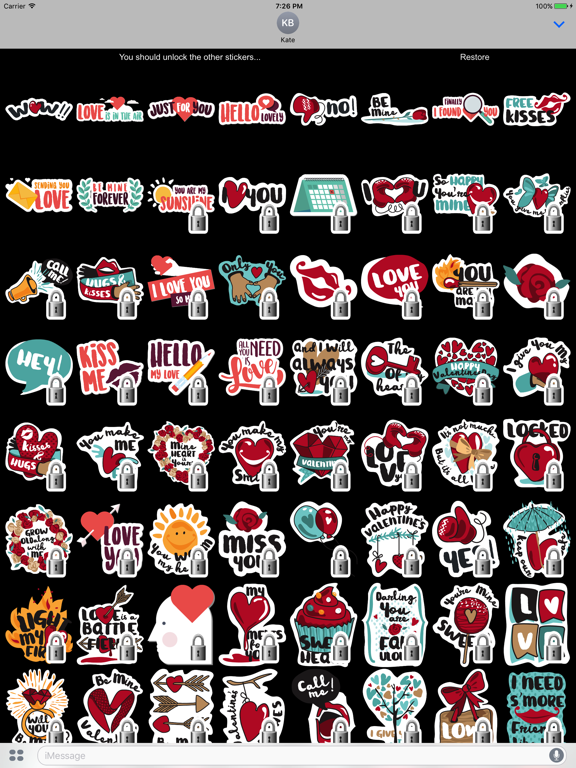 Screenshot #5 pour In Love Sticker Pack