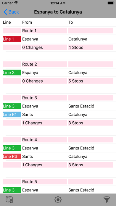 Barcelona Metro Route Planner Screenshot