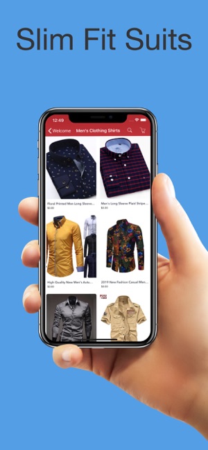 Men's hotsell clothing app