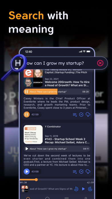 Noorami: AI Podcast Player Screenshot