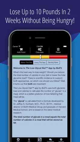 Game screenshot The Low-Glycal Diet - Healthy Weight Loss Tracker mod apk