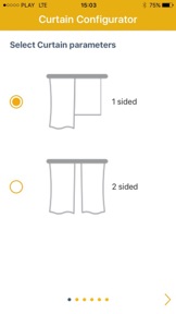 Somfy –  Curtain configurator screenshot