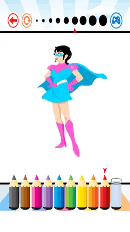Game screenshot Super Hero Coloring Book - Activities for Kid mod apk