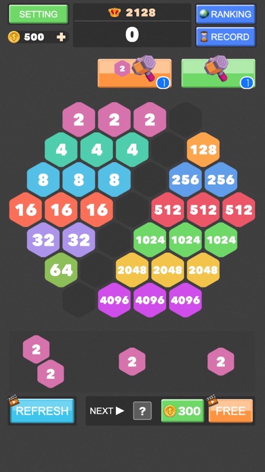 #6. 2048 - Merge Number Puzzle (iOS) 来自: 鹏飞 侯