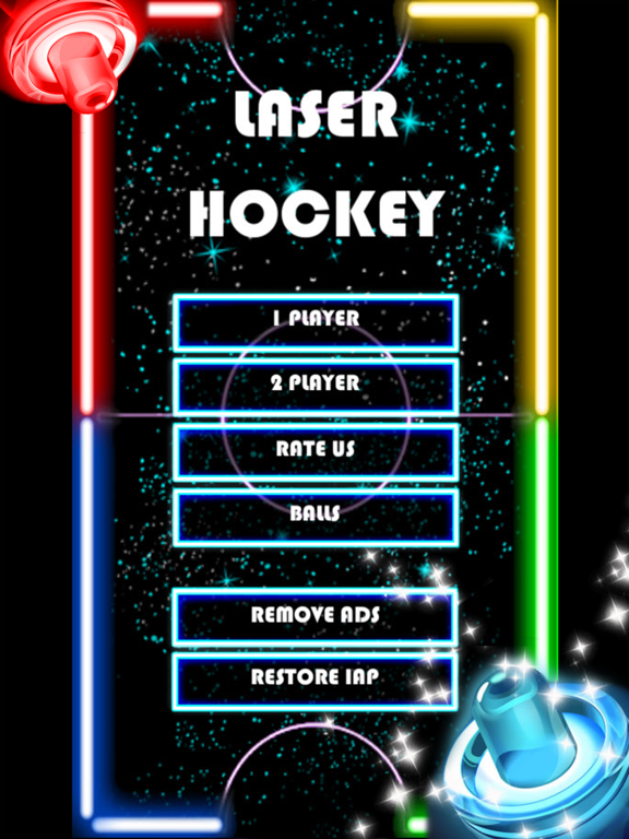 Screenshot #5 pour Glow Hockey HD 2 - joueurs néon light air hockey