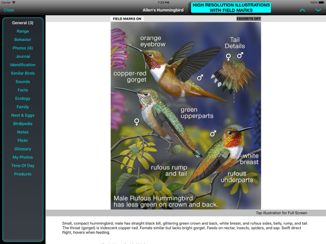 ‎iBird Pro Guide to Birds Capture d'écran