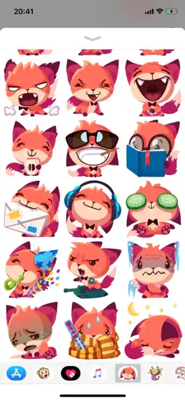 Game screenshot Fox Cute Pun Funny Stickers apk