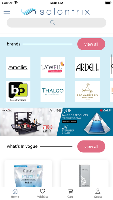 Beauty Palace Shopping App Screenshot