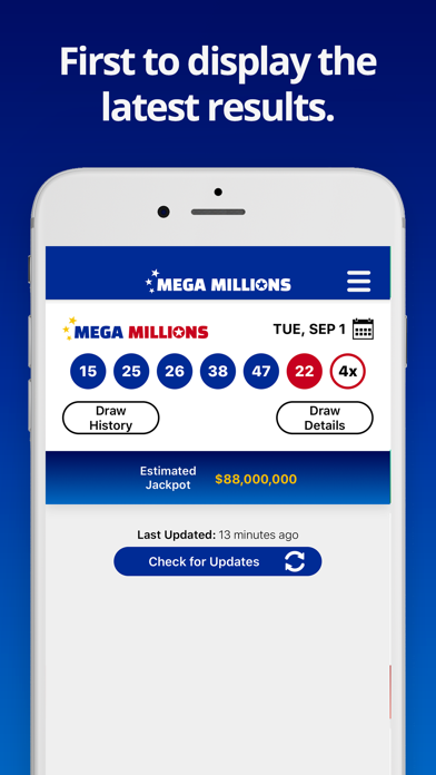 Mega Millions Lottery Screenshot