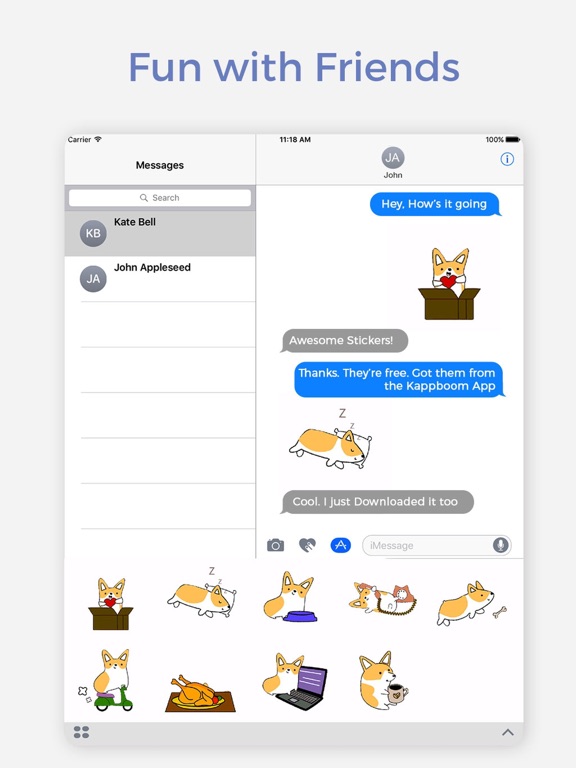 Screenshot #5 pour Cute Corgi Animated Stickers