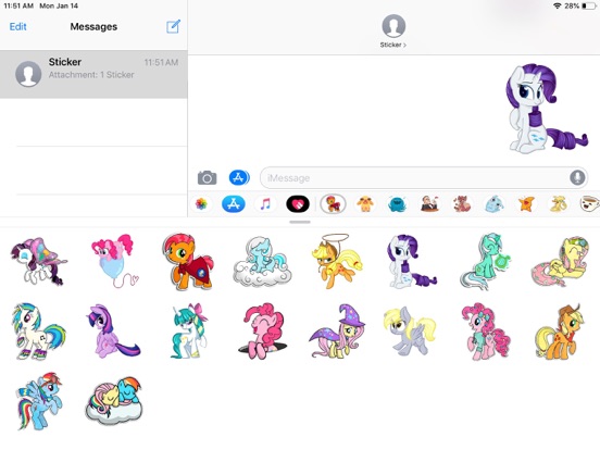 Screenshot #4 pour Pony Cute Funny Stickers