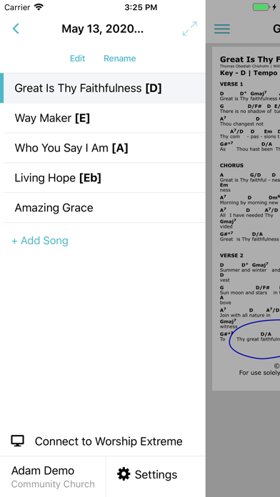 Charts by WorshipTools Screenshot