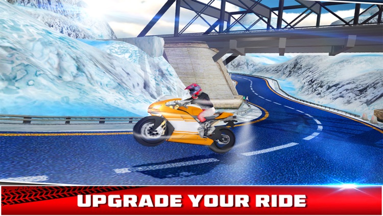 Extreme Motorbike Rider - Frozen Highway