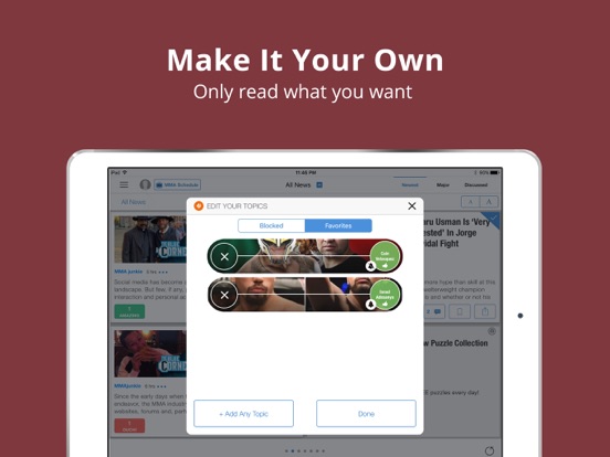 Screenshot #2 for MMA News: Match Results & More