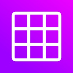 Grid post layout for Instagram icon