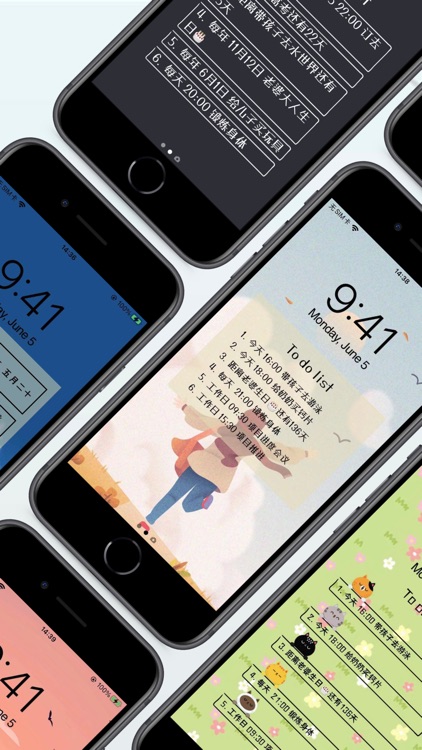 猫咪锁屏提醒-每天将待办任务展示到壁纸上