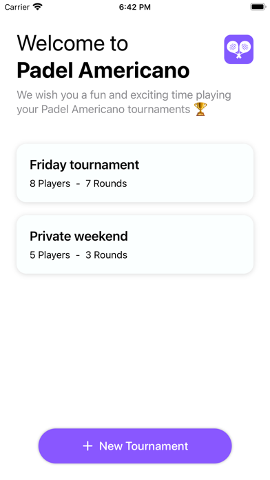Padel Americano - Tournaments Screenshot