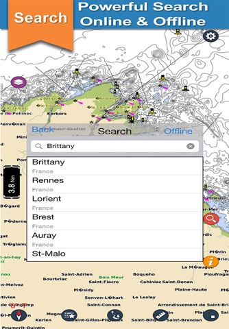 Boating Brittany Nautical Maps screenshot 3