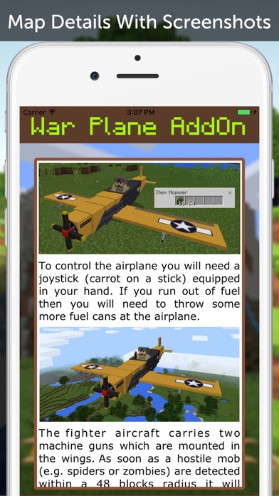 War Plane AddOn for Minecraft PEのおすすめ画像3