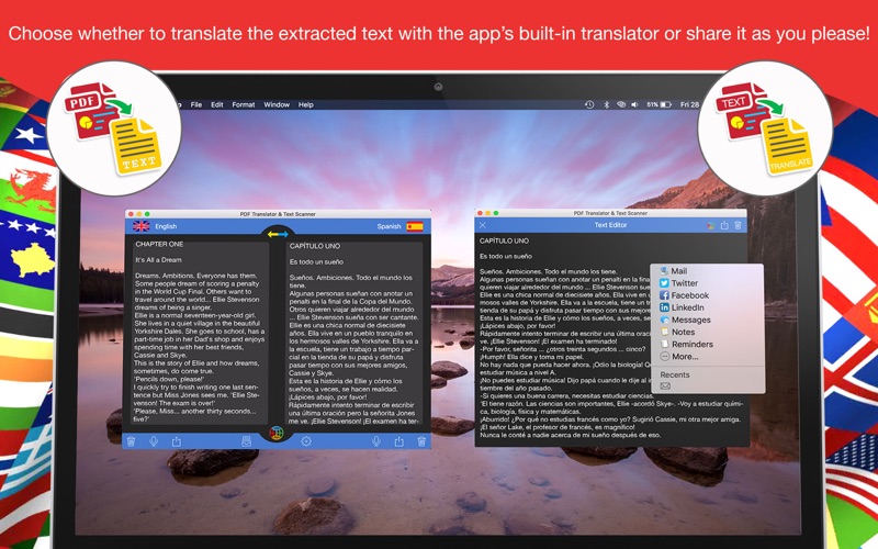 PDF Translator & Text Scanner Screenshot