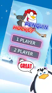 Penguin Fight Glow Ice Hockey Shootout Extreme screenshot #1 for iPhone