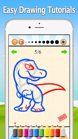 Game screenshot How to Draw Dinosaurs - Dino Drawing and Coloring mod apk