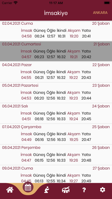 Ramazan İmsakiyesi 2024 Screenshot