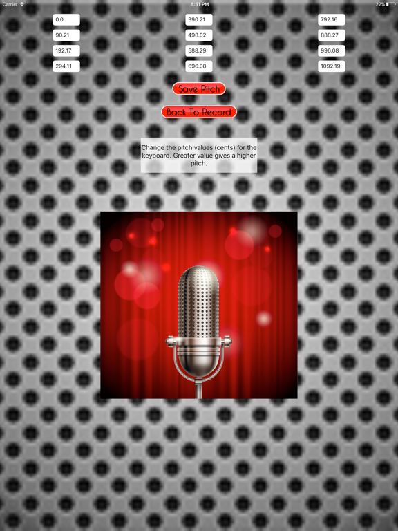 Screenshot #6 pour PitchMe - record and play yourself as a piano