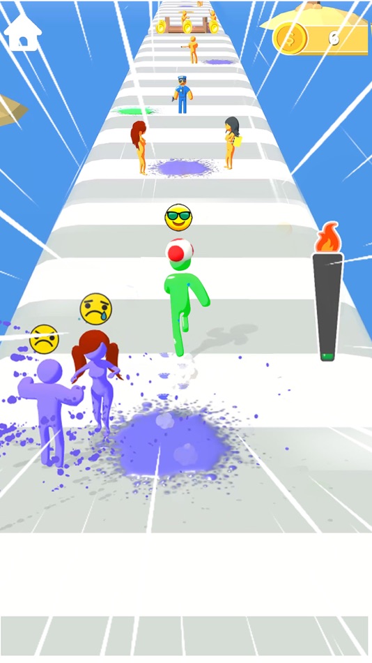#4. Color Race 3D - Splash Run (iOS) 由: GAMES FORT STUDIOS