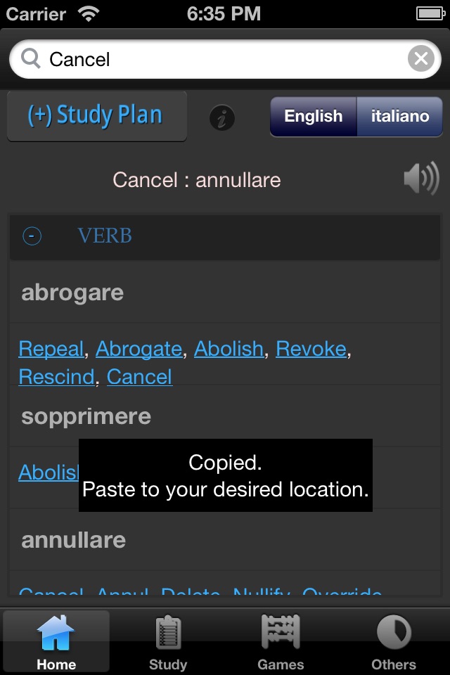 Dizionario Italiano libero screenshot 3