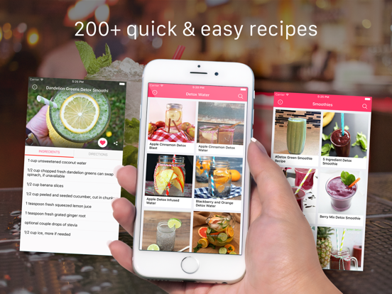 Screenshot #4 pour Detox drinks & healthy recipes