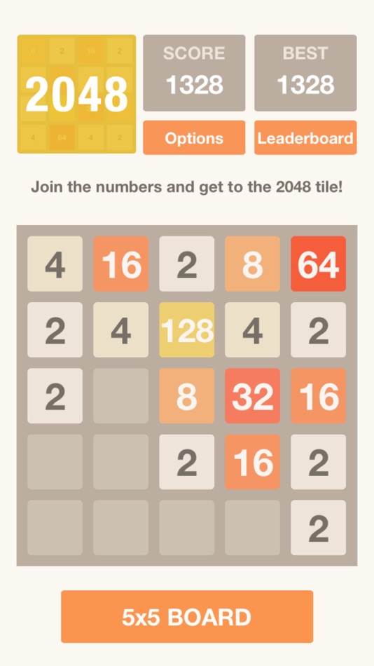 #5. 2048 - Puzzle (iOS) 由: iDevMobile Tec.