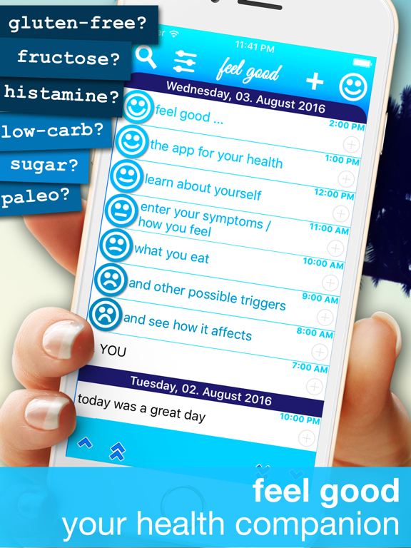 feel good - health, allergy, diet and food journal
