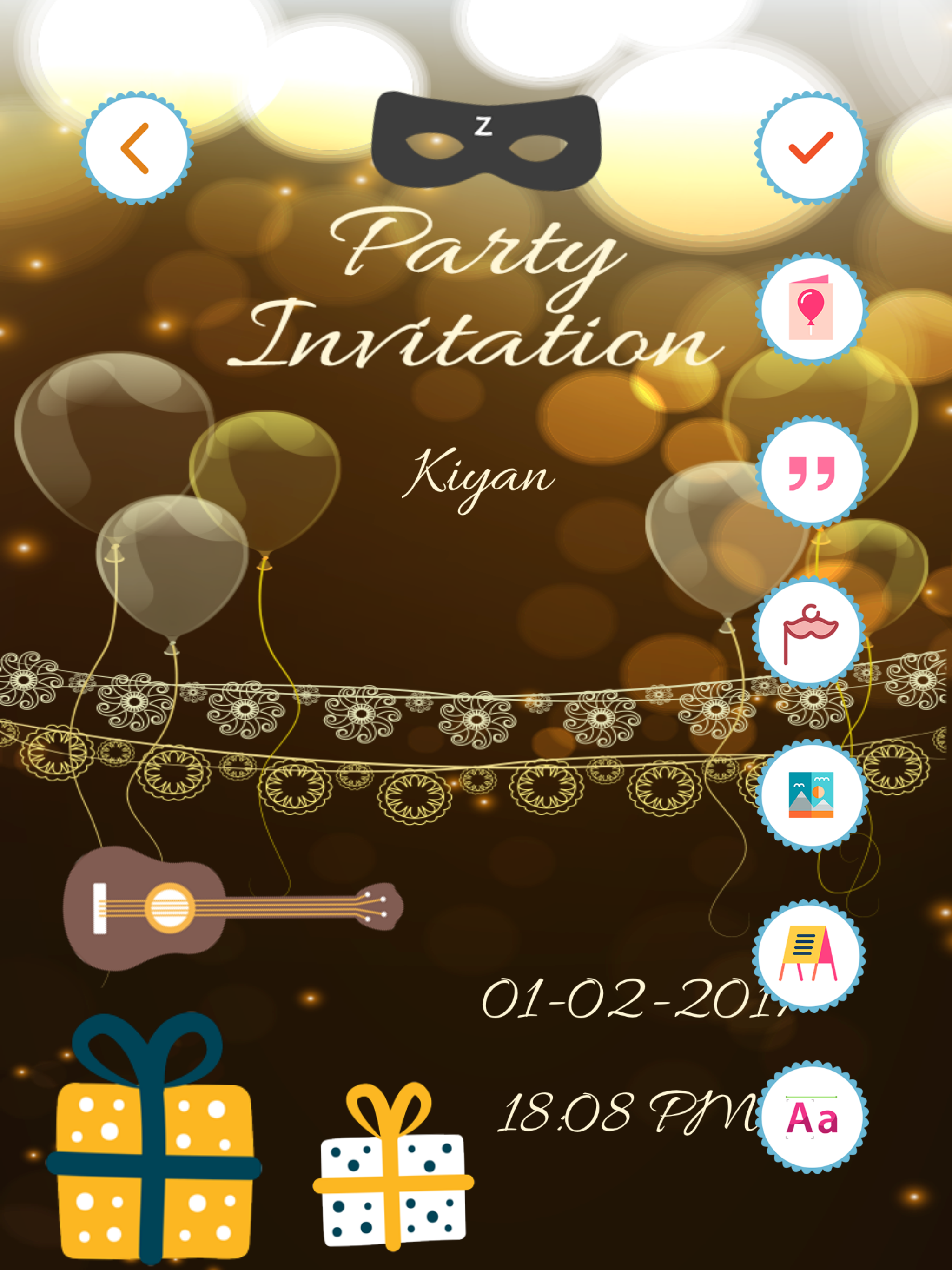 Party Invitation Card Creator HD screenshot 6