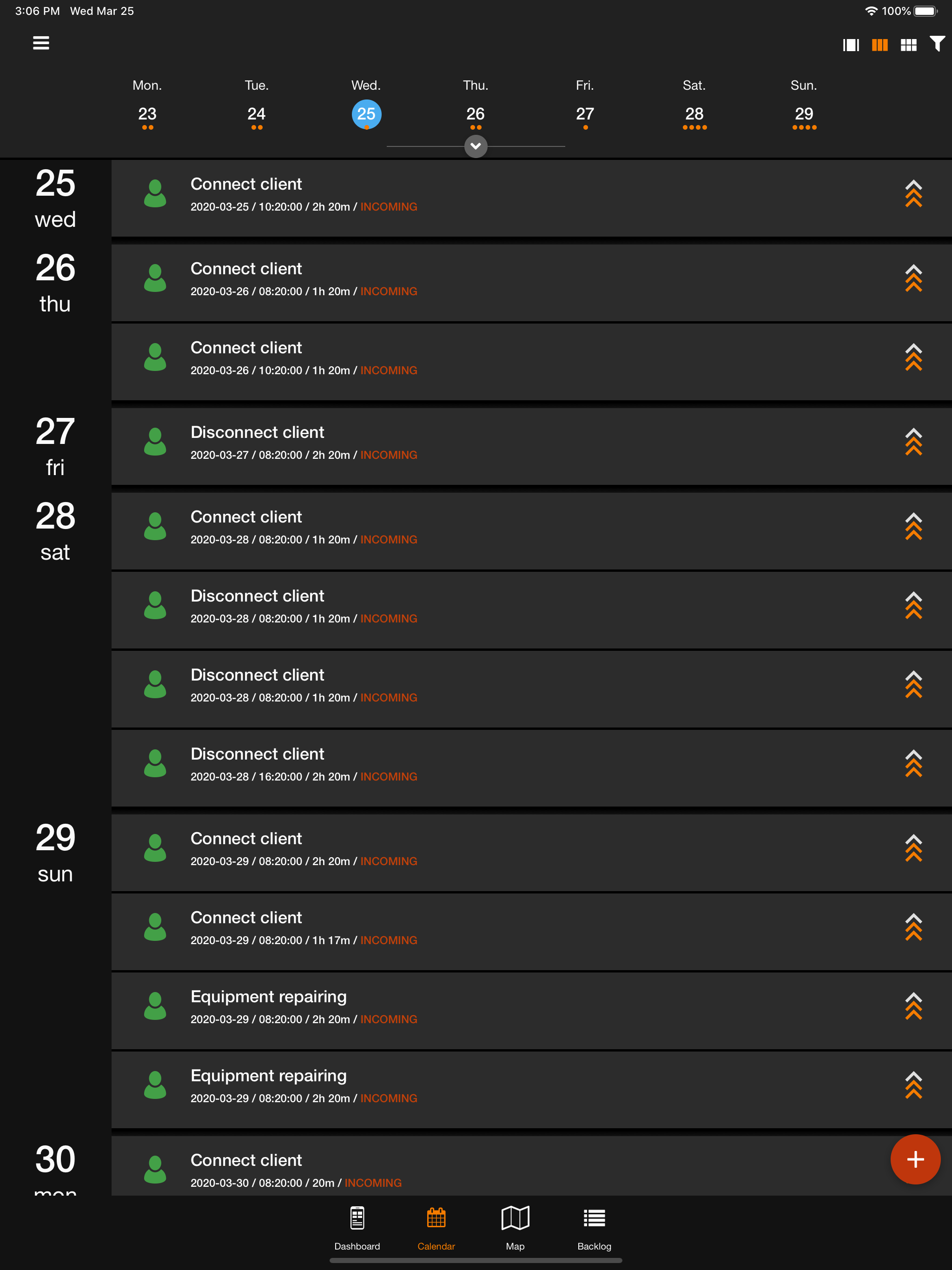 Splynx scheduler application