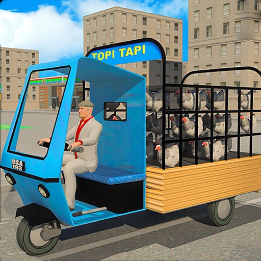 PK Chicken Cargo Transport:TukTuk Rickshaw Driving