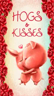 hogs & kisses valentine´s pigs iphone screenshot 1