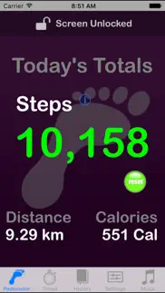 pedometer lite iphone screenshot 1