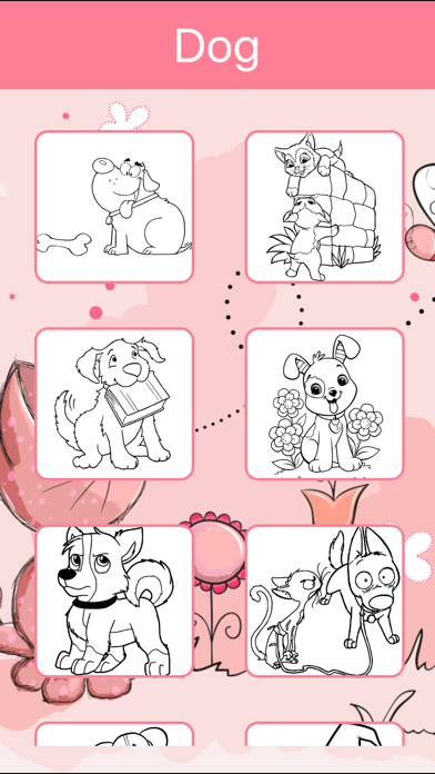 Screenshot #3 pour Livre à colorier des chiens pour les petits enfant