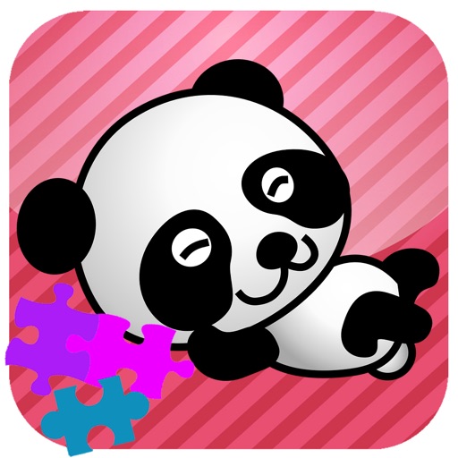 Animals Read Panda jigsaw puzzle games Icon