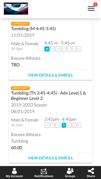 Encore Allstars iPhone screenshot 5 - Sports app