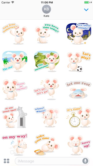 Callie The Funny Little Mouse Stickers(圖1)-速報App