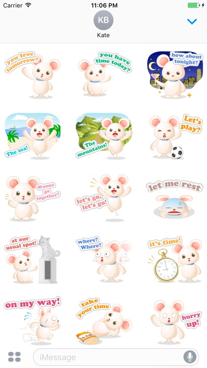 Callie The Funny Little Mouse Stickers