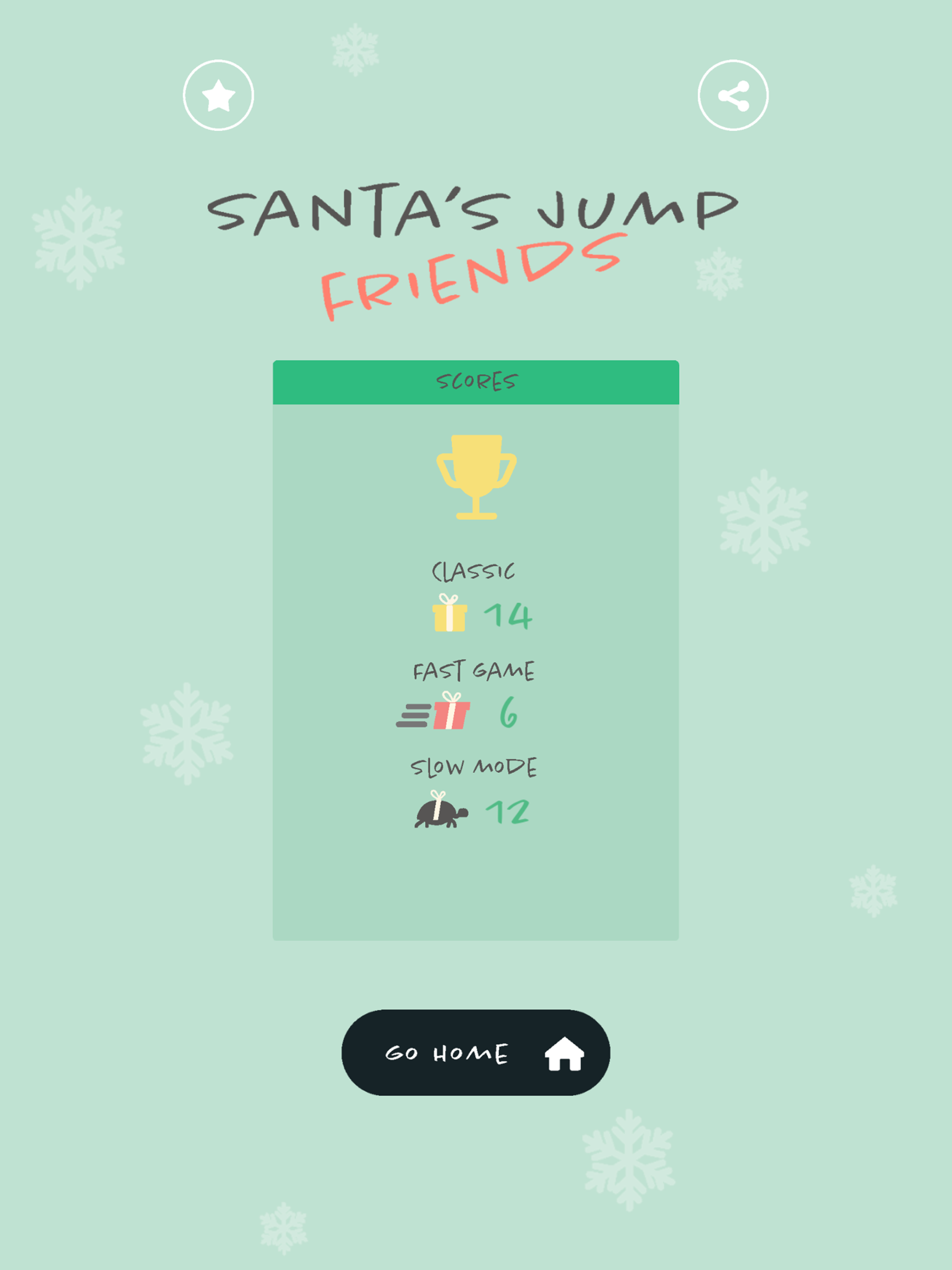 Santa's Jumping Game - Friends Challenge Free screenshot 10